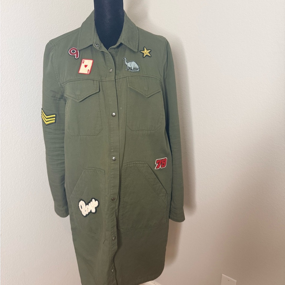 Forever 21 Utility Jacket with Fun Patches